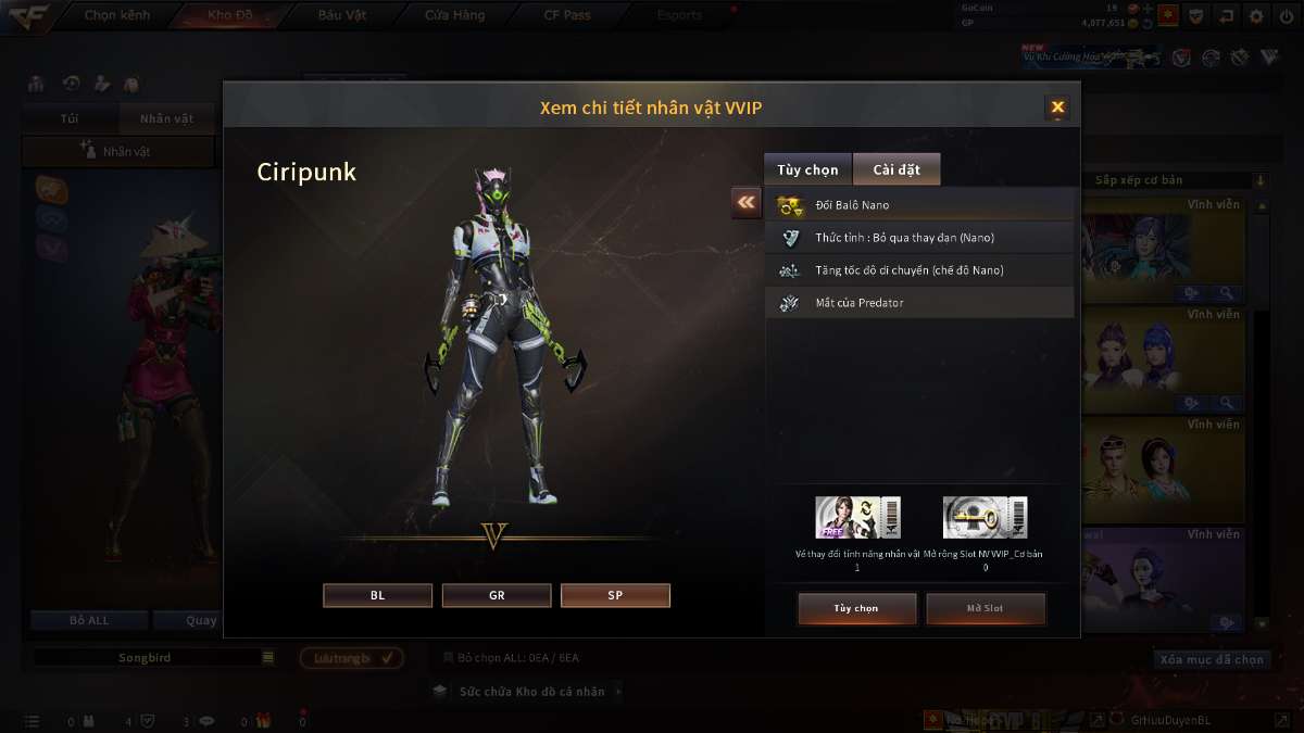 shop acc cf uy tin gia re